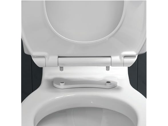 Centoco Round Toilet Seat, Slow-Close, Fast Fix Hinge, White
