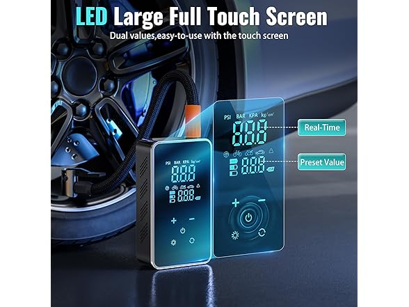 Tire Inflator Portable Air Compressor for Car Tires