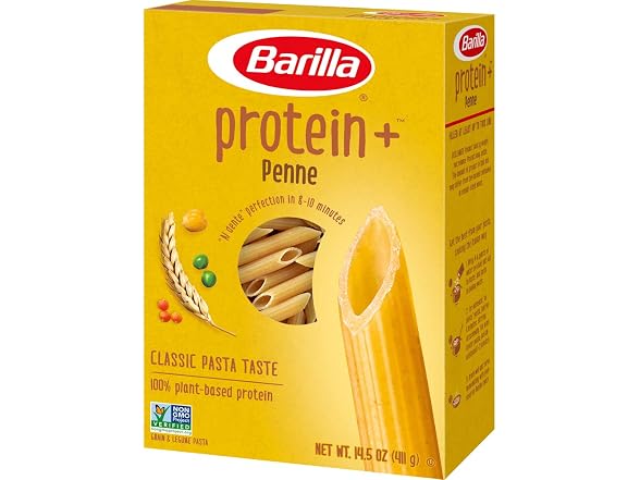 8PK Barilla Plus Penne Pasta, 14.5 Ounce