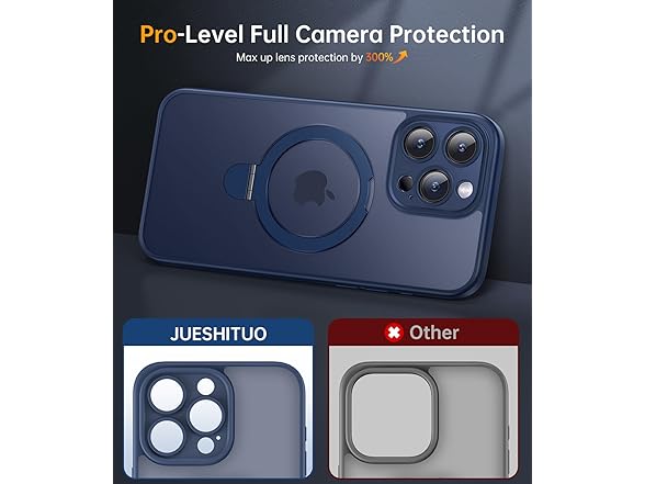 JUESHITUO iPhone 15 Pro Max Case, Blue