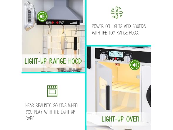 White Wooden Kitchen Playset