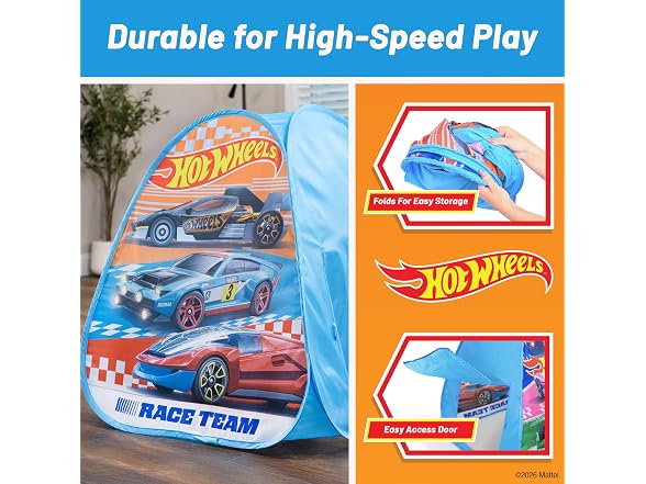 Hot Wheels™ Speed Zone Pop Up Play Tent for Kids