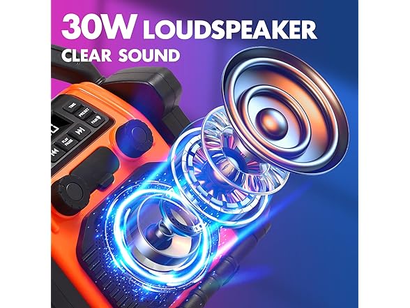 Bingxue 30W IPX66 Radio Bluetooth Speaker