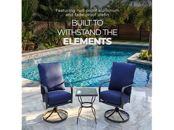 Four Seasons Courtyard Brookfield 3 Piece Deep Seating Furniture