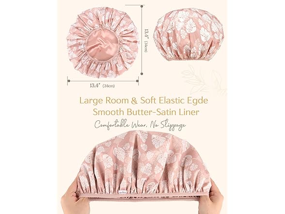 Yanibest Shower Cap for Women