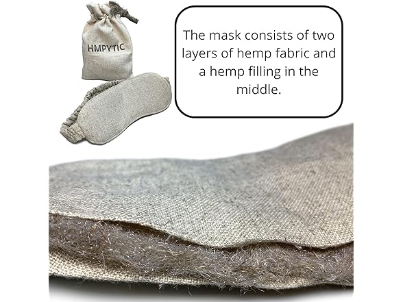 Hemp Sleep Mask-Eye Mask for Sleeping
