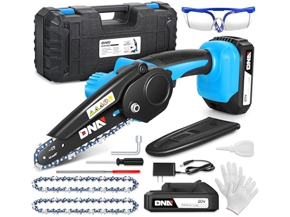 DNA MOTORING Mini Chainsaw, 6 Inch