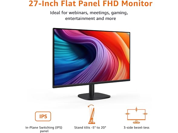 Amazon Basics Amazon Basics 27 Inch Monitor, FHD