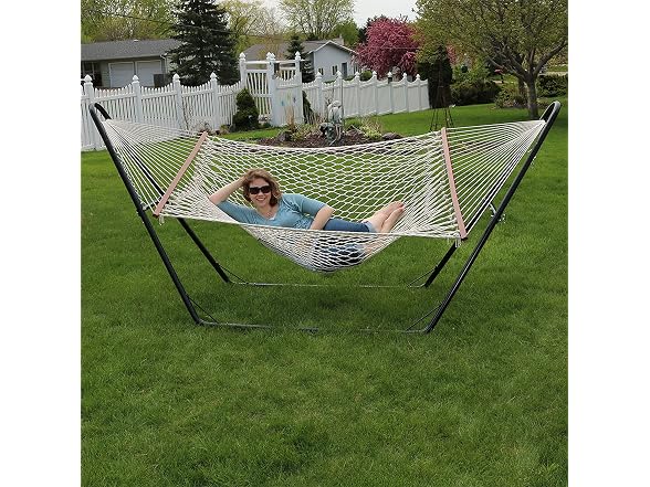 Sunnydaze Decor CDWHWS-MHS-Combo Rope Hammock - Gallery 5