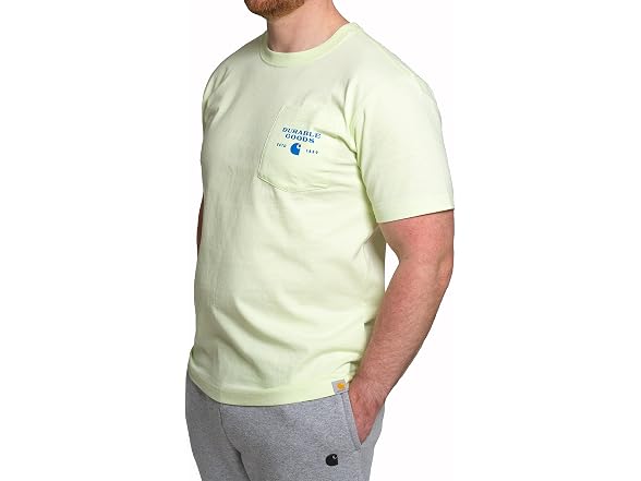 Carhartt Men (XS) Logo T-shirt Hint Lime