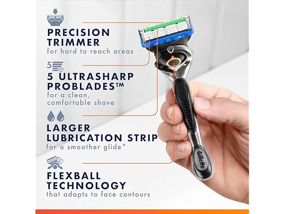 Gillette Fusion5 ProGlide Razor Refills for Men