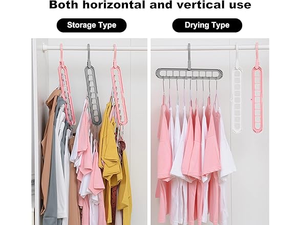 HEYHOUSE Pack of 6 Multi Space Saving Hangers