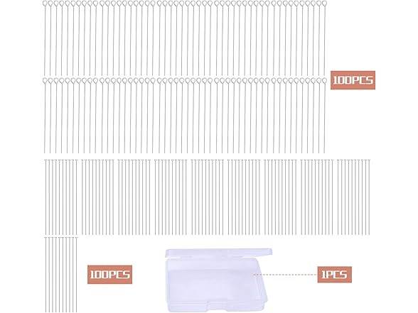 Open Eye Pins Flat Head Pins