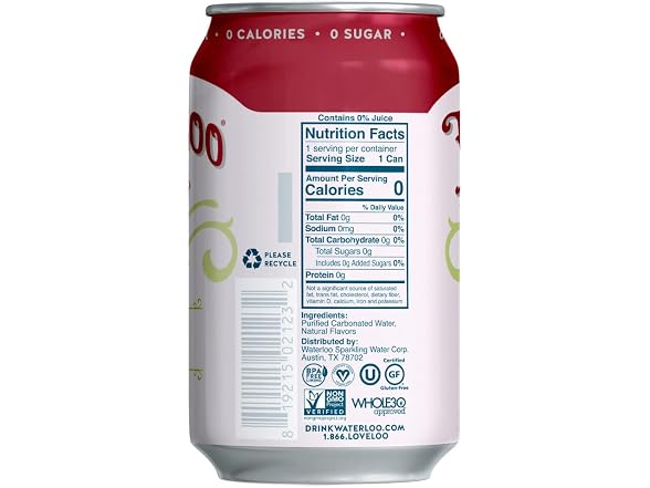 Waterloo Sparkling Water, Water