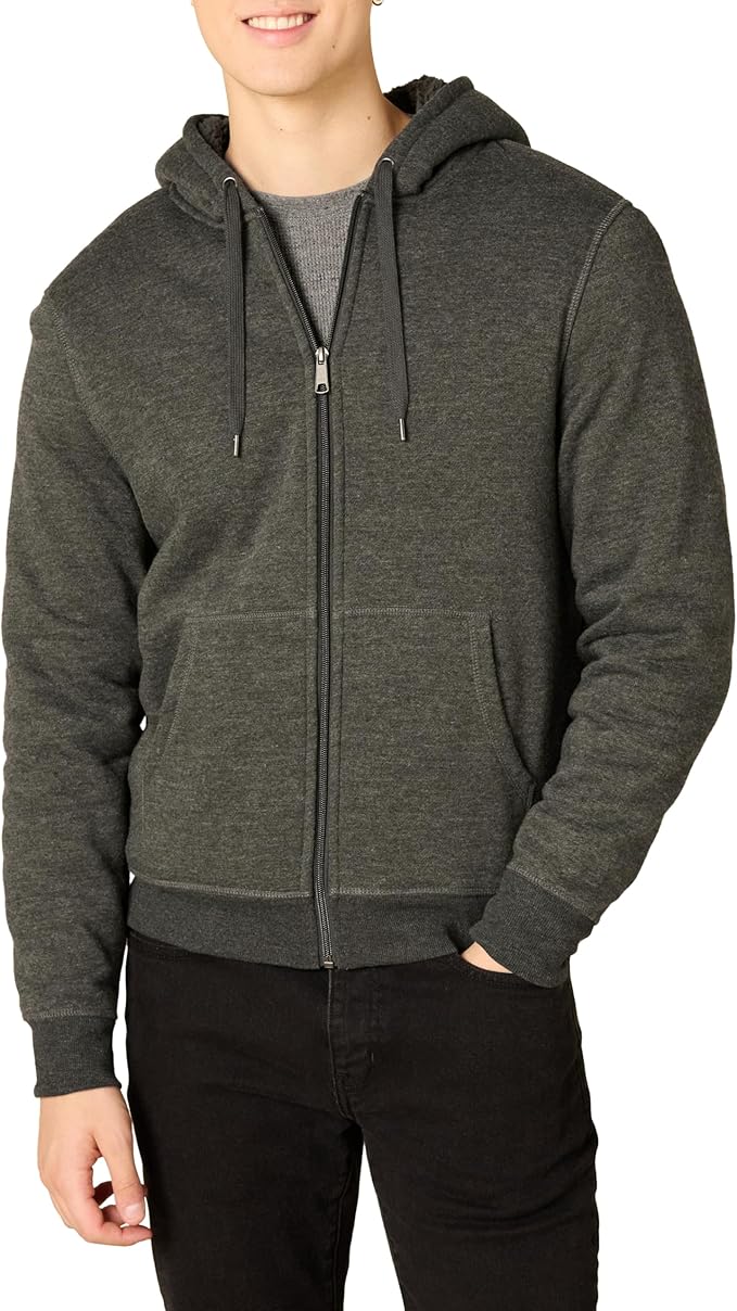 Amazon Essentials Mens Sherpa Lined Zip Hoodie - Gallery 16