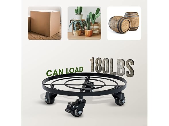 IDZO 2pack Metal Plant Caddy with Wheels