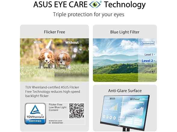 ASUS VA24EHE 23.8" Eye Care Display Monitor