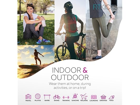 FITKICKS Women's Barefoot Yoga Water Shoes