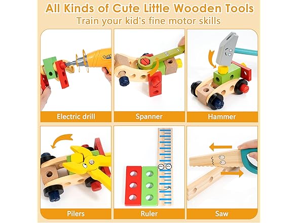 KIDWILL Kids Tool Set with Electric Drill