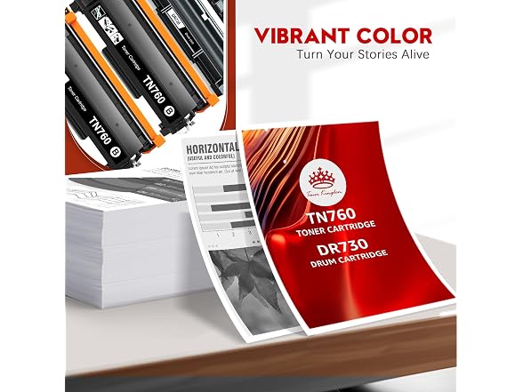 Toner Kingdom TN760 Toner Cart and DR730 Drum
