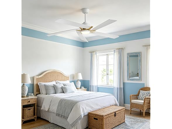 Parrot Uncle 60 Inch White Ceiling Fan