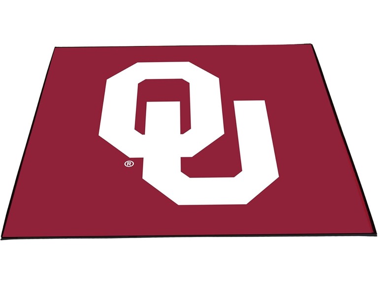 Smart Design Collegiate Tailgate Picnic Mat 9 x 9 Feet Outdoor Indoor Rug Carpet Officially Licensed Logo
