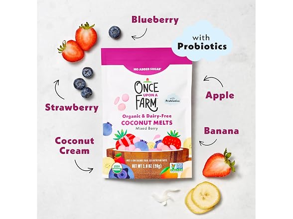 8PK Once Upon A Farm Organic Coconut Melts