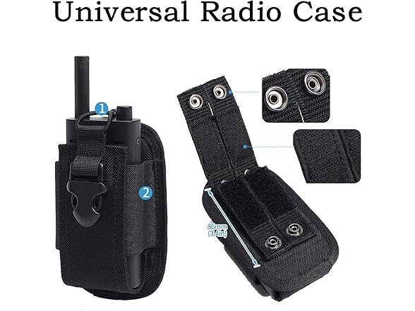 (2 Pack) SAMCOM Universal Two Way Radio Holder