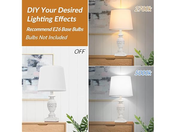Kondras White 19'' Table Lamp Set of 2