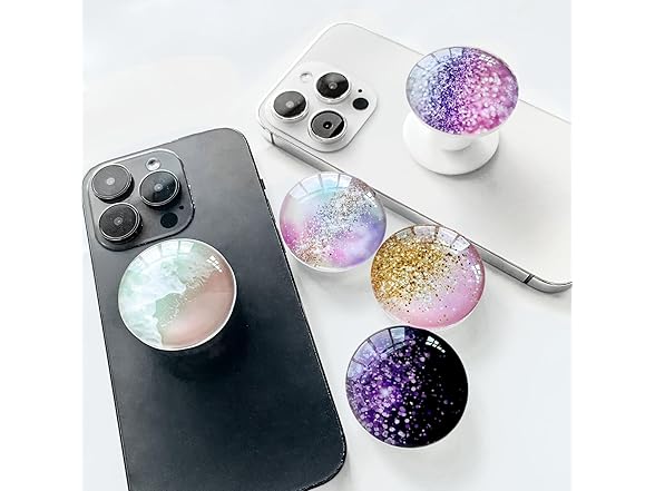 WUYULB Clear Crystal Glitter Collapsible