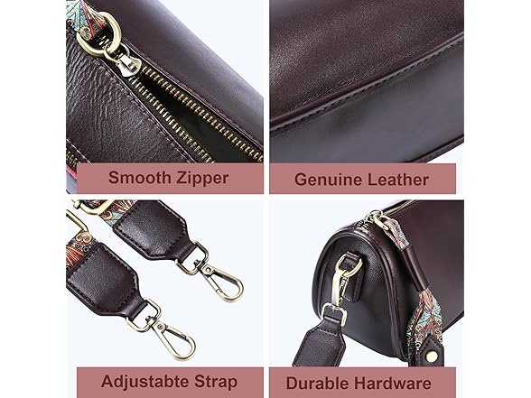 Yonami Genuine Leather Crossbody Bag