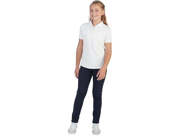 French Toast Girls (18-20) Grey Polo