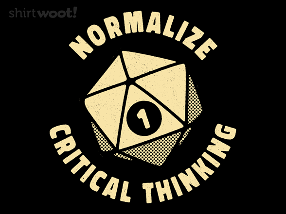 Normalize Critical Thinking