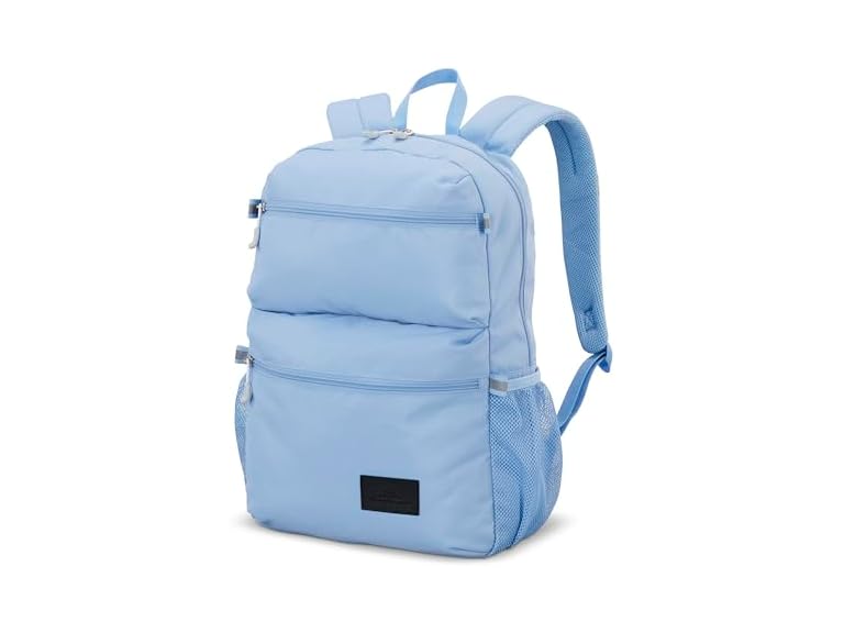 High Sierra Everclass Backpack - Travel or Work Laptop Bookbag with 360° Reflectivity, Dual Water Bottle Pockets & Fits Laptops Up To 15.6”, One Size, Cornflower Blue