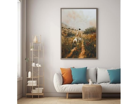 Mireita Jesus-Wall Art-Jesus Leaves