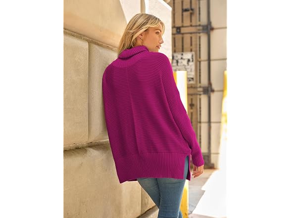 Lillusory Women (M) Oversized Turtleneck Pullover