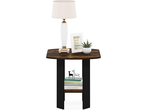 Furinno SIMPLE DESIGN Side Table, 2-Tier