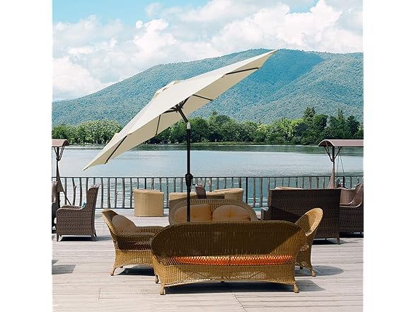 Simple Deluxe 9' Patio Umbrella Outdoor
