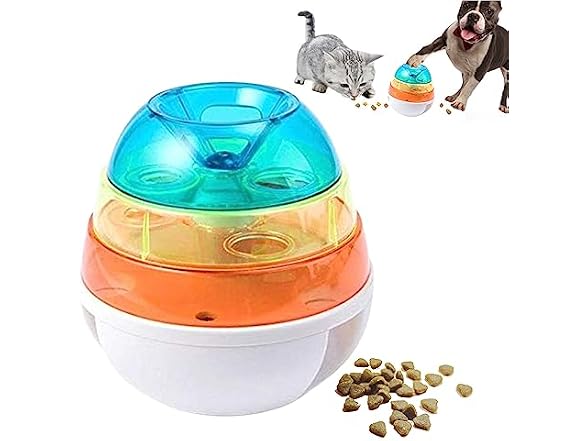 Egg Shape IQ Tumble Food Dispensing Tumbler B