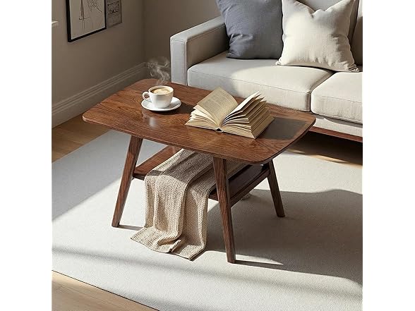 Bamskov Bamskov Mid Century Modern Coffee Table: