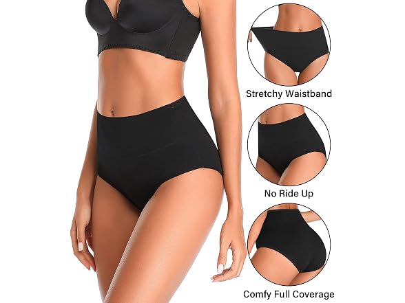 Asimoon Women (XL) Tummy Control Underwear Briefs