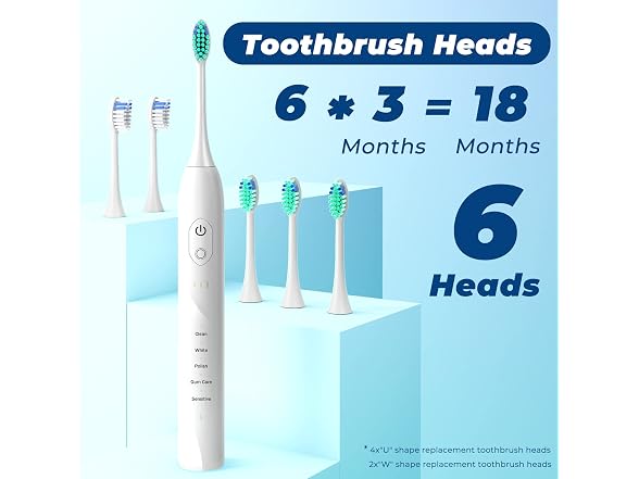 Sonic Electric Toothbrush for Adults Rechargeable
