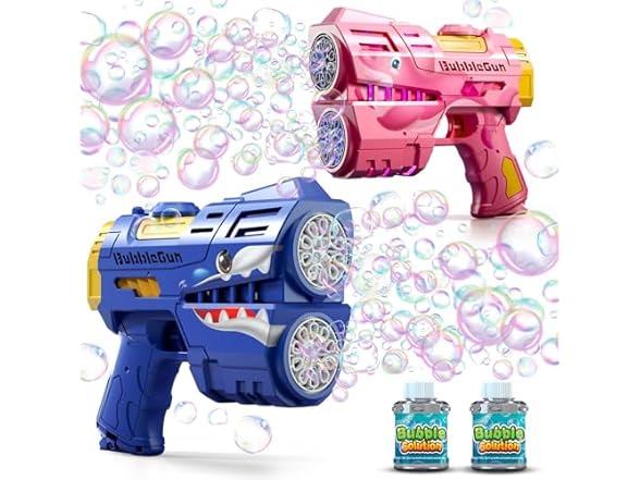 Jasny Two Pack Bubble Guns for Kids
