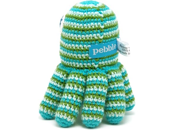 Gigamic PEBBLE Green Octopus Rattle, 1