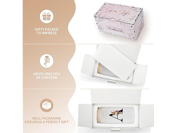 BIPEDS Personalized Glass Cup with Lid