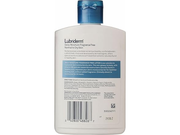 Lubriderm Fragrance Free Daily Lotion 6 oz