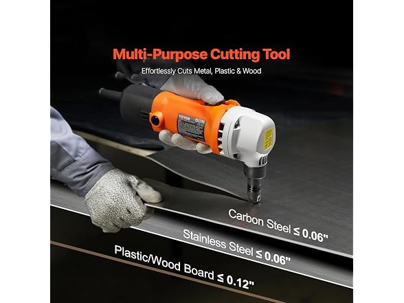 Sheet Metal Nibbler, 550W Powerful 2200 RPM High