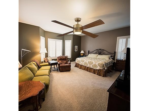 Parrot Uncle 52 Inch Ceiling Fan with Lights & Remote
