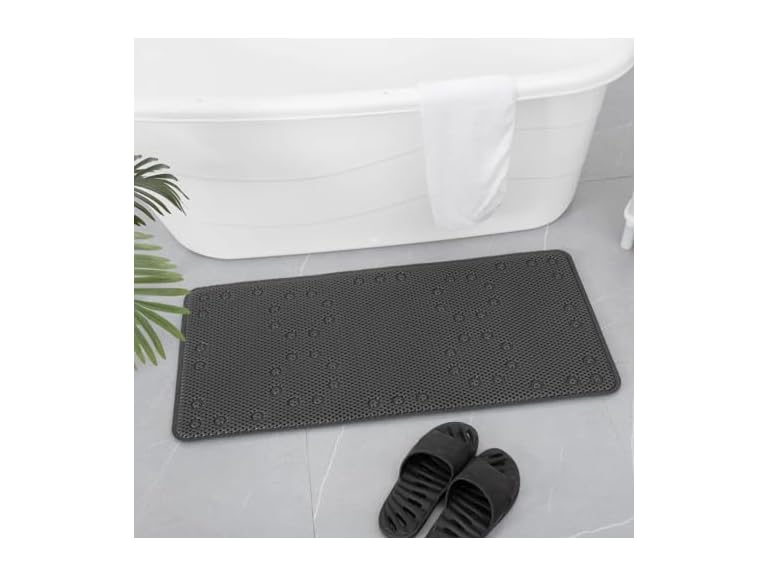 J&V Textiles 8562-BK 36 in. x 17 in. Non Skid Foam Bath Ma