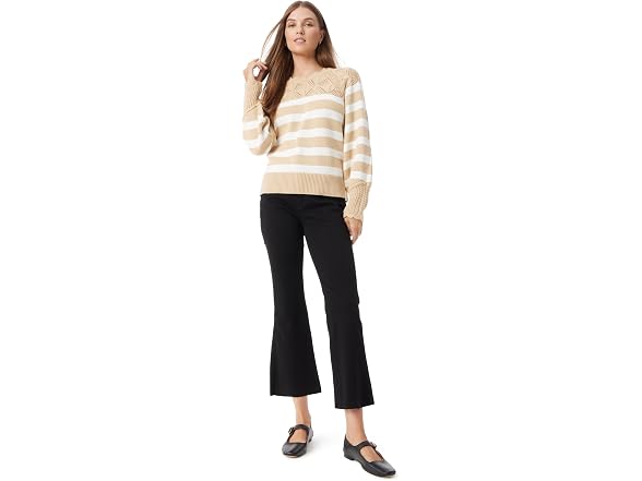 Sam Edelman (L) Joy Sweater Gardenia Stripe